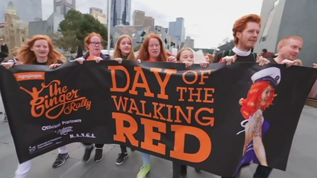 Felvonultak a vörös hajúak Melbourne-ben