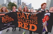 Avustralya'da kızıl saçlılar gurur yürüyüşünde buluştu