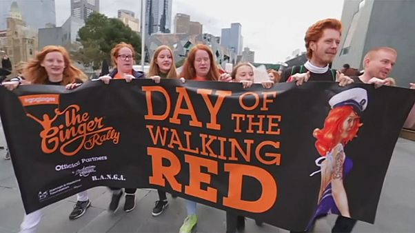 Felvonultak a vörös hajúak Melbourne-ben Felvonultak a vörös hajúak Melbourne-ben
