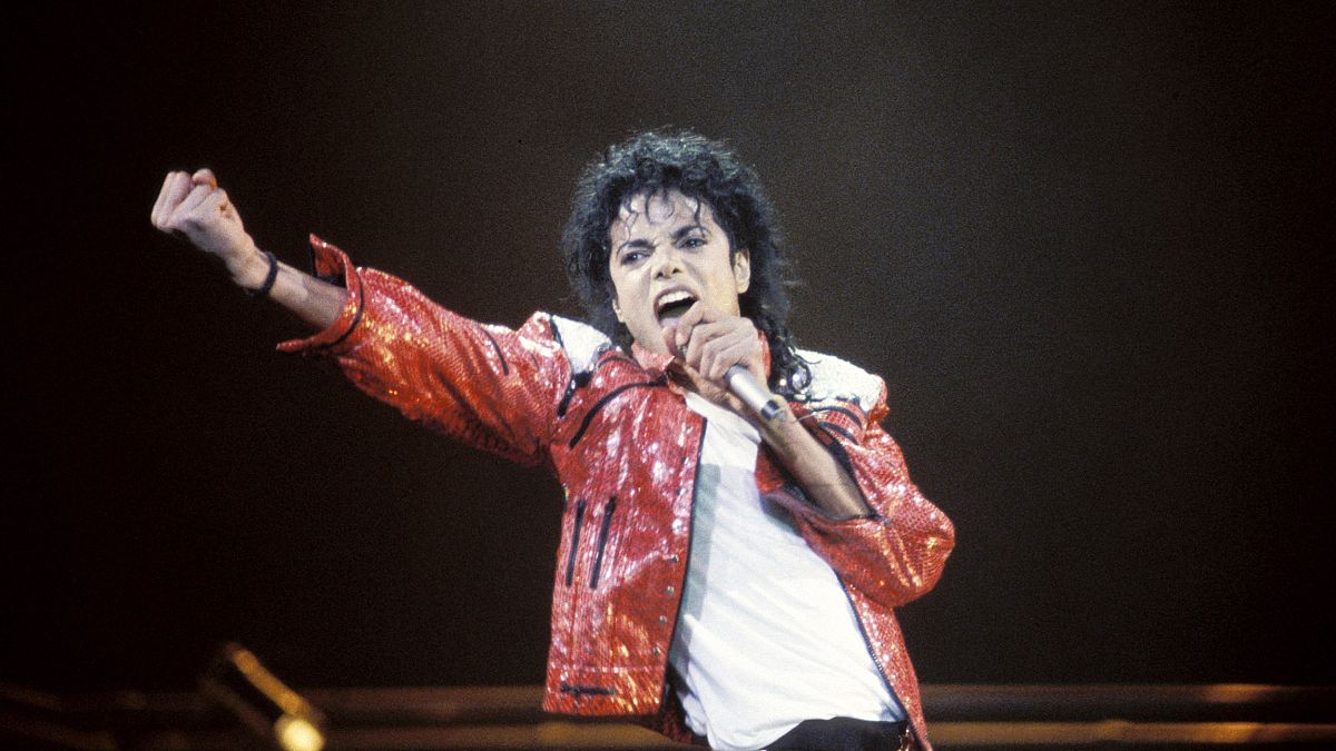 Image: Michael Jackson performs.