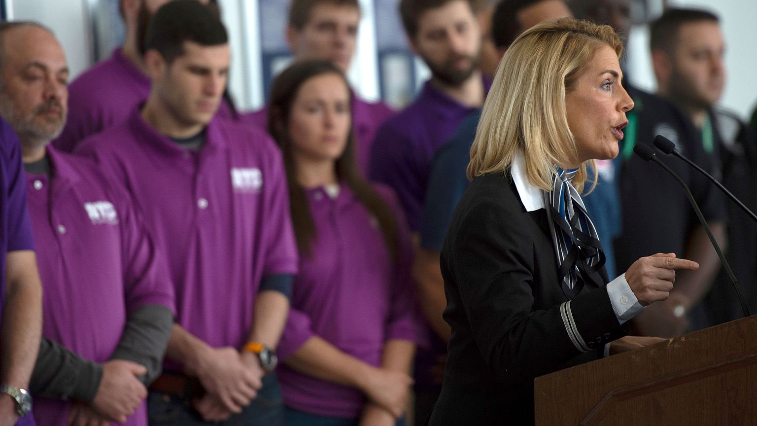 Image: Sara Nelson, the International President of the Association of Fligh