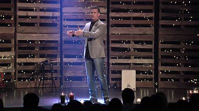 Wade Burelson speaks during Christmas Eve Services at Emmanuel Enid on Dec 24, 2016.