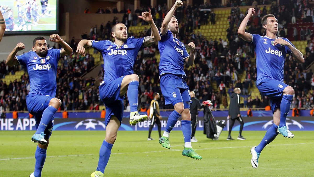 Juventus eye Champions League final after 2-0 win at Monaco
