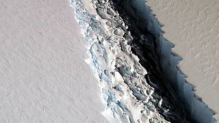 Separação de icebergue gigantesco no Antártico está iminente