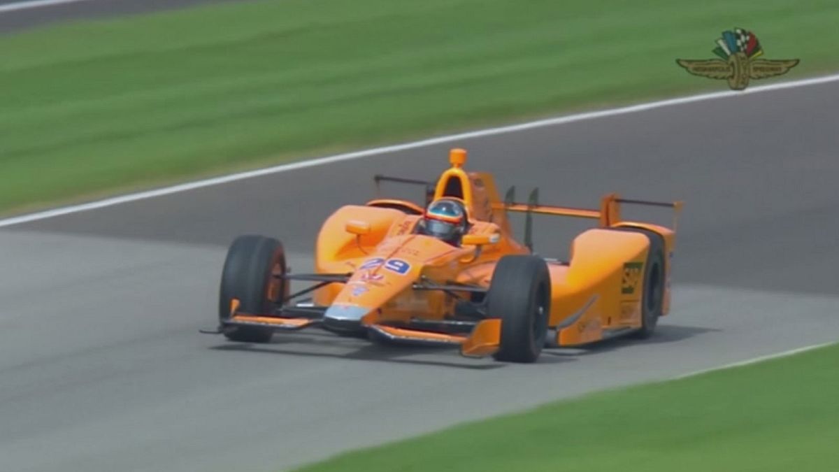Fernando Alonso testet in Indianapolis