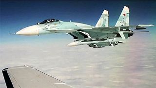 Orosz és amerikai harci gépek Alaszka fölött