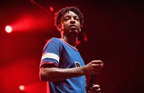 Image: 21 Savage performs in Birmingham, Alabama, on July 14, 2018.