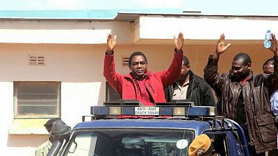 Zambia's opposition chief rejects 'dirty' police van, case adjourned