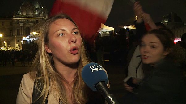 Jubel und Skepsis bei Macron-Wählern Jubel und Skepsis bei Macron-Wählern