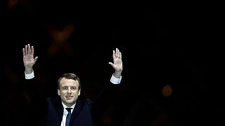 Macron: győzelmi buli a Louvre-ban
