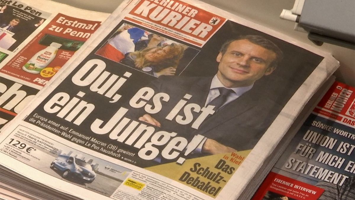A Europa e o mundo reagem à vitória de Emmanuel Macron