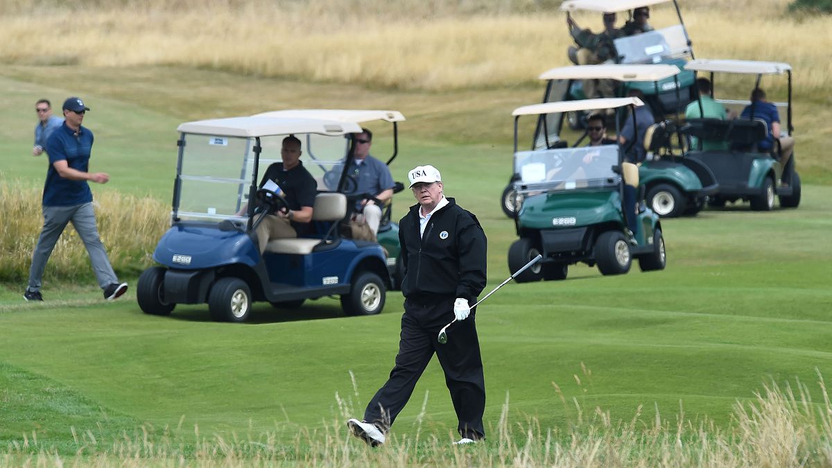 Image: Donald Trump Scotland golf trip