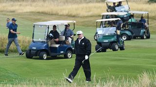 Image: Donald Trump Scotland golf trip