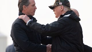 Image: Gavin Newsom, DOnald Trump