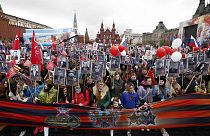 Moscovo: Dia da Vitória com Regimento Imortal na Praça Vermelha