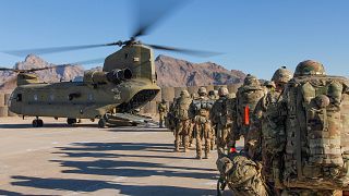 Image: Soldiers attached to the 101st Resolute Support Sustainment Brigade,