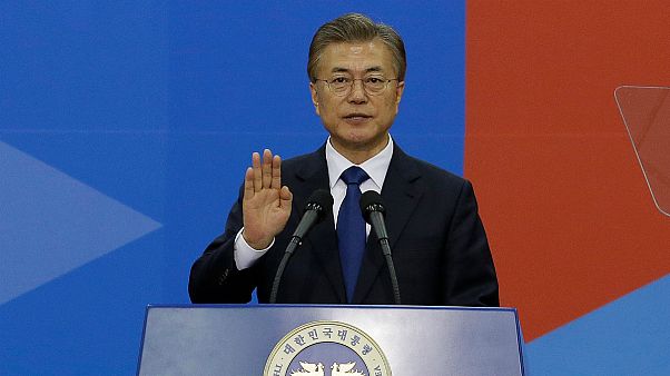 Moon Jae-in é Presidente da Coreia do Sul e quer ir até à do Norte Moon Jae-in é Presidente da Coreia do Sul e quer ir até à do Norte