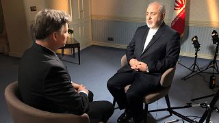 Image: Richard Engel interviews Iranian Foreign inister Mohammed Zarif