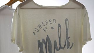 Image: Clothing made from milk protein by Tuscany-based company, Duedillatt