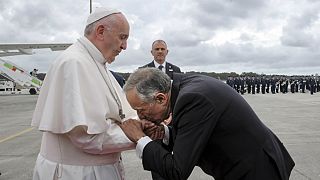 Centenário das Aparições: Presidente Marcelo recebeu Papa Francisco em Leiria