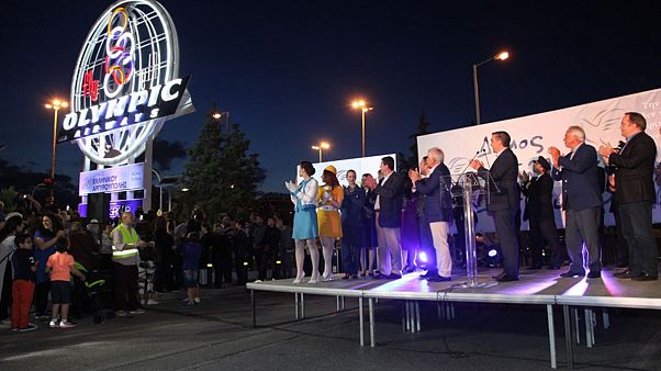 Το σήμα της Ολυμπιακής «ξαναζωντάνεψε» στο Ελληνικό Το σήμα της Ολυμπιακής «ξαναζωντάνεψε» στο Ελληνικό