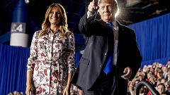 President Donald Trump speaks to the Venezuelan American community in Miami