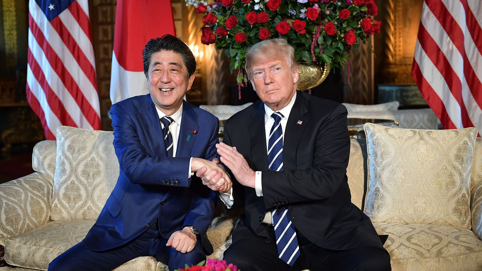 Image: Trump and Abe
