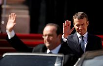 Paris slips on Sunday best for Macron inauguration