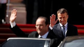 Paris slips on Sunday best for Macron inauguration