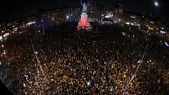 Image: People attend a national gathering to protest antisemitism and the r