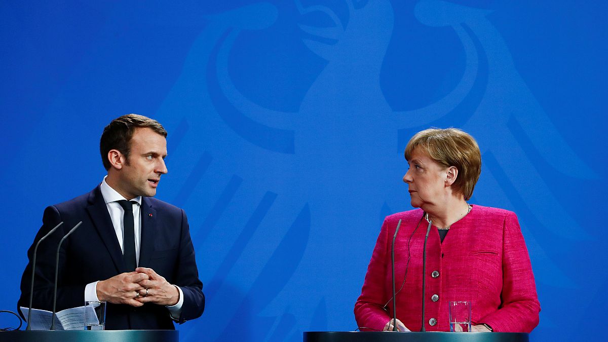 Macron meets Merkel in first overseas visit