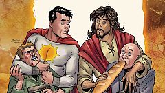 Image: Sun-Man and Jesus Christ in DC Comics' "Second Coming."