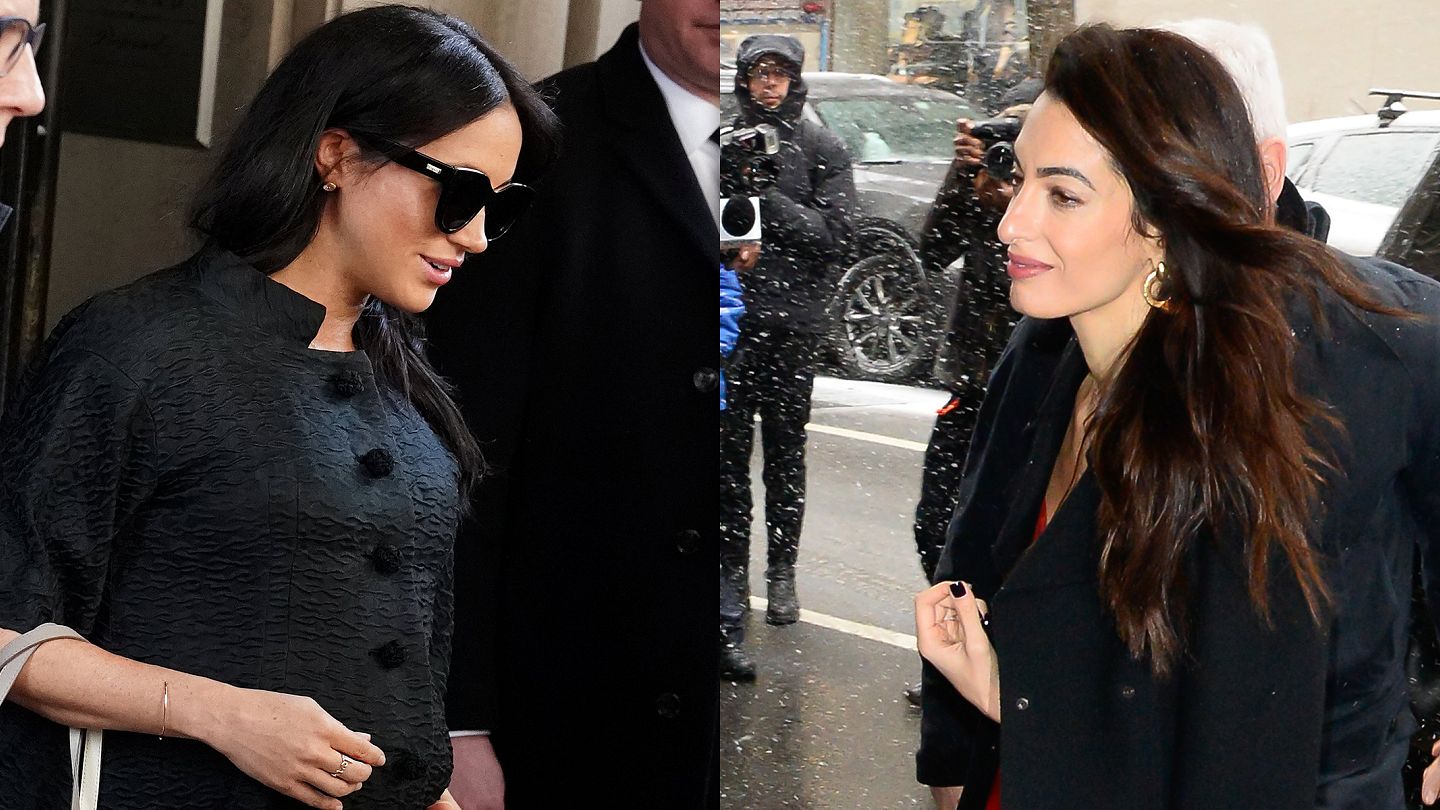 Amal Clooney among the stars spotted arriving for Meghan Markle's