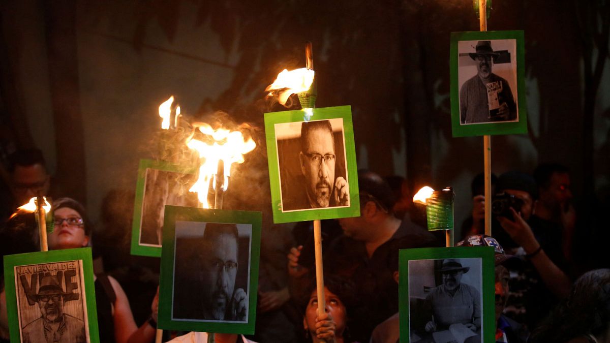 Journalists in Mexico protest after Javier Valdez murder
