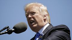 El dıscurso del Presidente de Estados Unidos Donald Trump en la Academia de la Guardia Costera en Connecticut