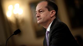 Image: Labor Secretary Alex Acosta testifies before the House Ways and Mean