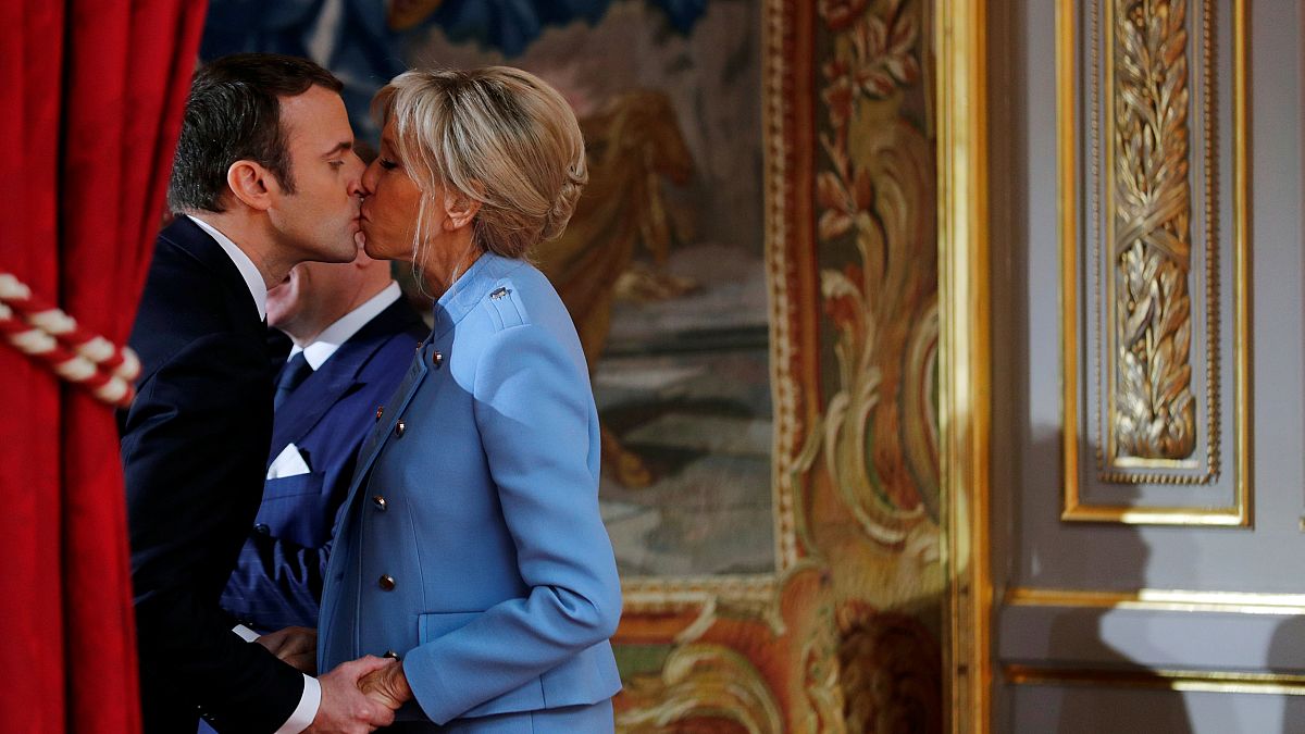 A week in Pictures ... Macrons seal victory with a kiss