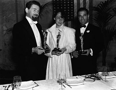 Rainer, center, stood out at her first Oscars ceremony.