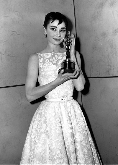 Audrey Hepburn won best actress for her role in "Roman Holiday."