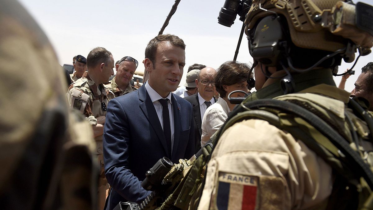 Macron visits troops in Mali, keeping campaign pledge