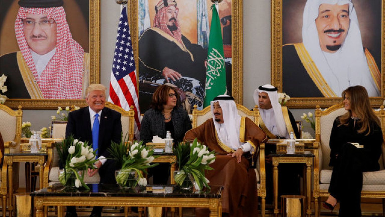 ترامب يصل إلى الرياض
