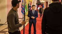 Image: Volodymyr Zelenskyi on set of"Servant of the People" 