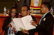 Francisco Guterres Lu'Olo toma posse como Presidente de Timor-Leste