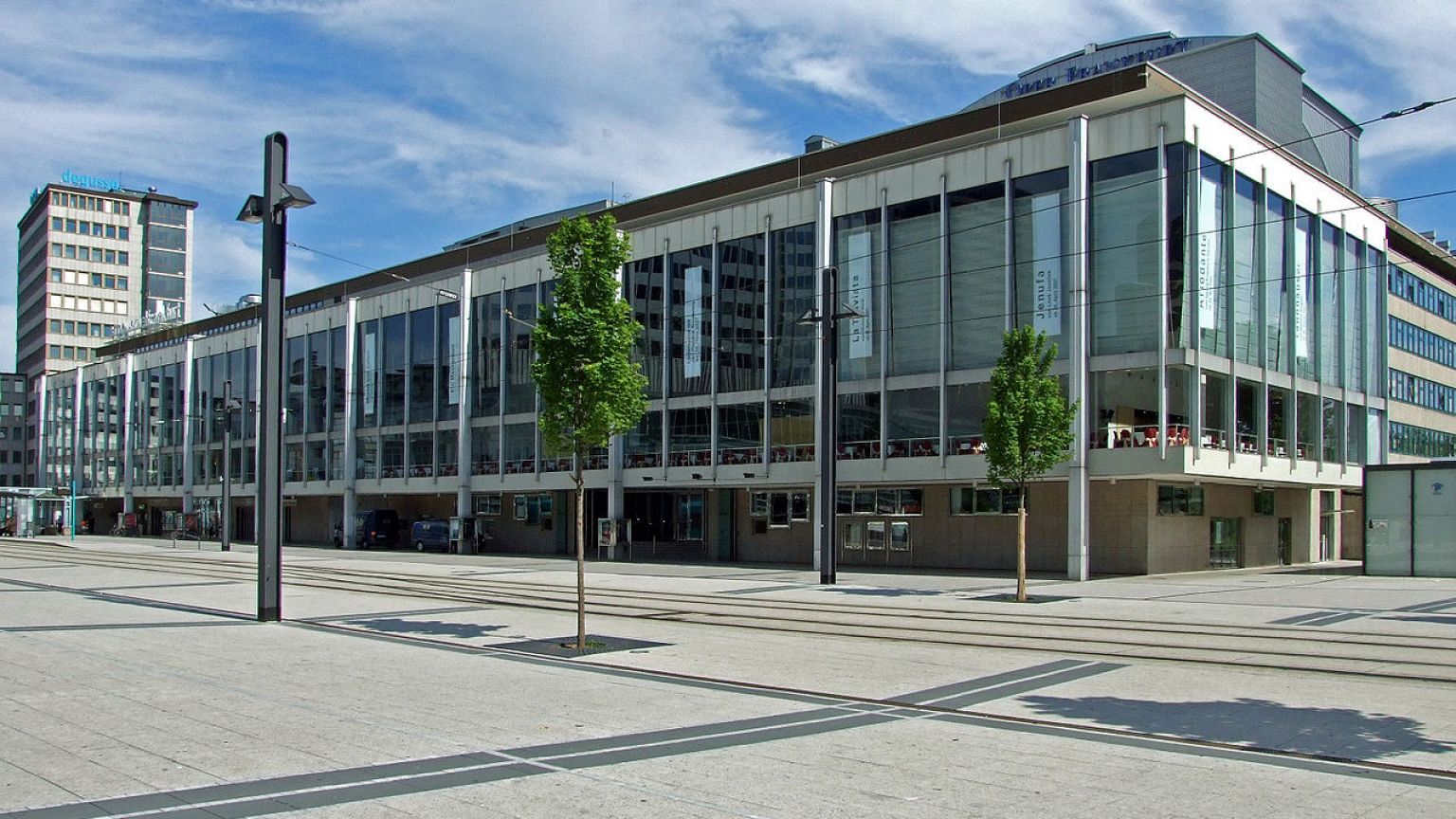 Solidaritätsaktion für Deniz Yücel im Schauspiel Frankfurt