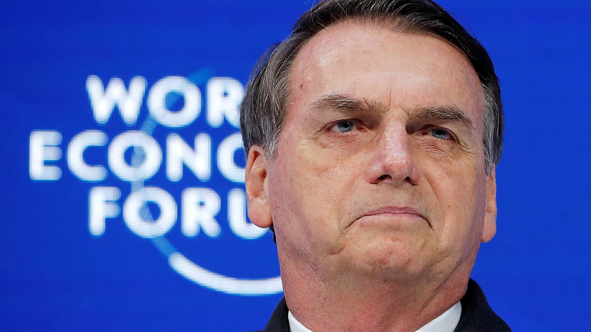 Image: Jair Bolsonaro, 2019 World Economic Forum (WEF) annual meeting in Da