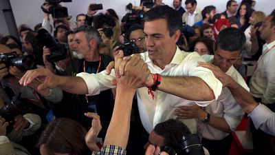 Spain's Socialists elect hard-liner Pedro Sanchez as their new leader