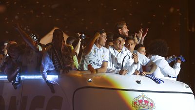 Madrid celebra novo título da Liga espanhola