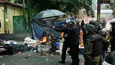 Operación policial en Cracolandia contra las drogas