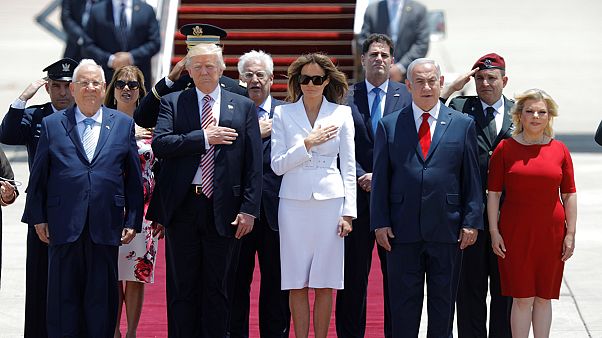 Il presidente Trump arriva in Israele Il presidente Trump arriva in Israele