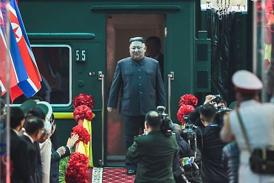 North Korean leader Kim Jong Un arrives in Vietnam on Tuesday.